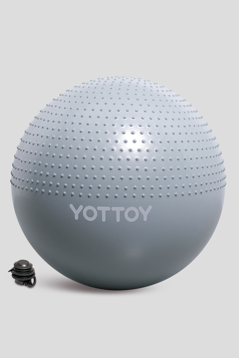 Sensory Gym Ball for Kids, Textured Anti - Burst Baby Yoga Ball - YOTTOY